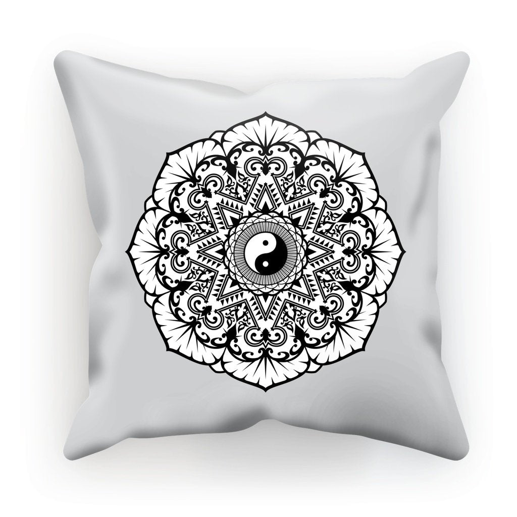 Mandala Cushion Cushion kite.ly Faux Suede 18"x18" 