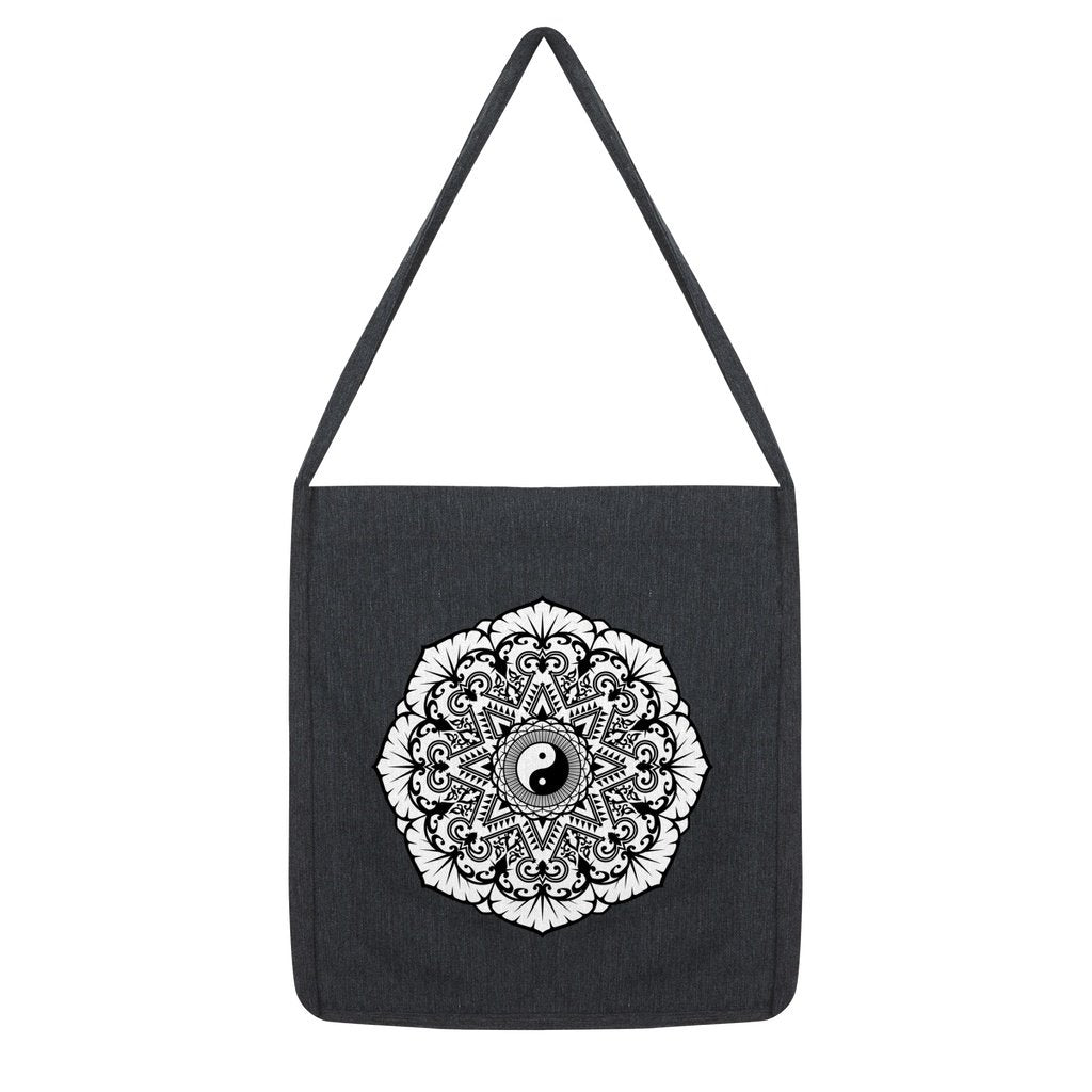 Mandala Tote Bag Bag kite.ly Melange Black