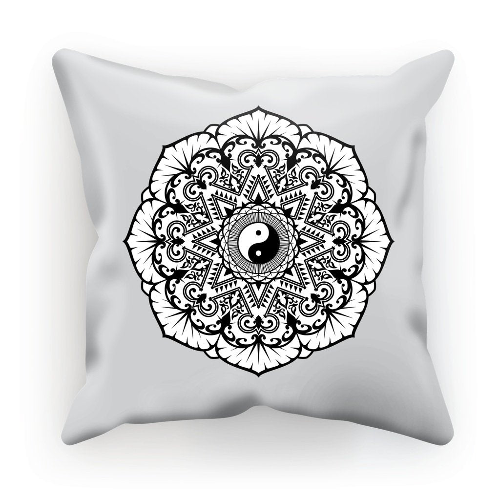 Mandala Cushion Cushion kite.ly Faux Suede 12"x12" 